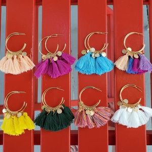 Summer tassel earrings